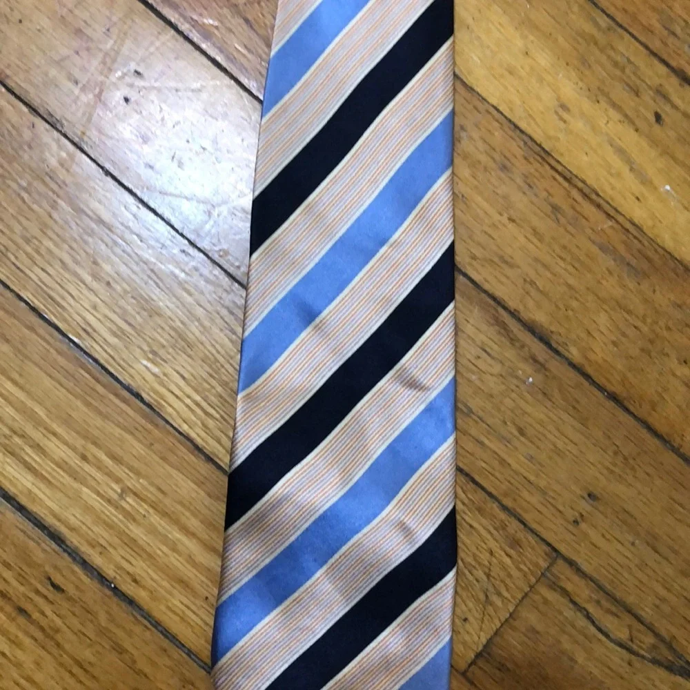 Stanley Blacker kids silk zip already made tie